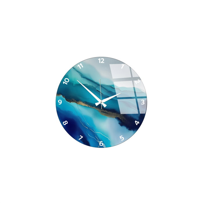 Wallity Reloj de pared decorativo de cristal Multicolor 40 cm